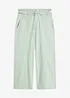 Jupe-culotte en twill extensible, avec ceinture, bonprix