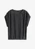 T-shirt en lurex avec drapé, bonprix