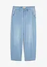 Jean balloon taille mi-haute ultra doux, cropped, bonprix