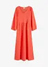 Robe midi en jersey texturé, bonprix