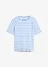 Geripptes Kurzarmshirt, bonprix