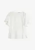 Top blouse en douce viscose mélangée, bonprix