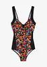 Maillot 1 pièce à empiècements contrastants, bonprix