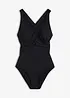 Maillot sculptant à bretelles croisées, maintien léger, bonprix