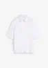 Polo en viscose mélangée à épaulettes, bonprix