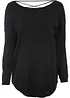 Pull en fine maille de viscose mélangée, bonprix