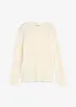 T-shirt manches longues en matière douce, bonprix
