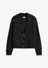 Oversize-Strickjacke mit Bändchengarn, bonprix
