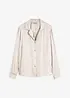 Satinbluse mit Reverskragen, bonprix
