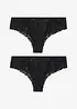 Lot de 2 slips brésiliens, bonprix