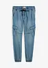 Jean jogger droit avec poches cargo, Regular, bonprix