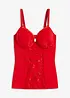 Top soutien-gorge à coques sculptant, maintien modéré, bonprix