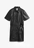 Figurbetontes Lederimitat-Kleid, bonprix