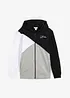 Sweat zippé à capuche 100% coton Loose, bonprix