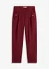 Pantalon en twill léger, paper bag, bonprix