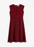 Chiffonkleid mit Spitze und bestickten Pailletten, bonprix