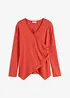 Rippshirt in Wickeloptik, bonprix