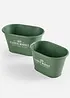 Set de 2 pots de fleurs, bonprix