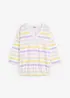 Slub-Shirt aus Bio-Baumwolle, 3/4 Arm, bonprix