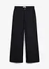 Pantalon large 100% coton, taille haute, bonprix
