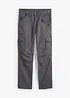 Pantalon cargo 100% coton, coupe droite et décontractée, bonprix