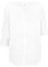 Bluse mit Leinen, 3/4 Arm, bonprix