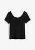 T-Shirt mit tiefem Rückenausschnitt, bonprix
