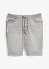 Schlupf Stretch-Jeans-Bermuda, Regular Fit, bonprix