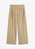 Pantalon à pinces en lin majoritaire, bonprix