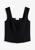 Top blouse boutonné, bonprix