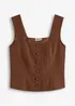 Top blouse boutonné, bonprix