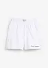 Short en molleton avec broderie, bonprix