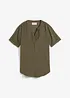 Blouse manches courtes en viscose mélangée, bonprix