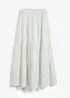 Jupe longue rayée, 100% coton, bonprix
