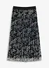 Jupe plissée en jersey mesh, bonprix