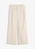 Pantalon palazzo en lin mélangé, bonprix