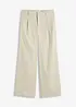 Pantalon palazzo en lin mélangé, bonprix
