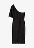 Robe une épaule avec fronces, bonprix