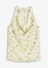 Blouse satinée sans manches, bonprix