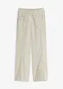 Pantalon large en lin mélangé, bonprix