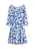 Robe à col Bardot en viscose texturée, bonprix