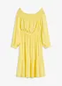 Robe à col Bardot en viscose texturée, bonprix
