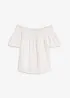 Blouse encolure Bardot, bonprix