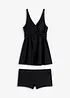 Tankini long (ens. 2 pces) encolure V, bonprix