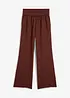 Pantalon palazzo à bords-côtes, bonprix