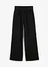 Pantalon palazzo à bords-côtes, bonprix