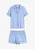 Pyjashort boutonné en viscose, bonprix