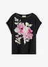 Shirt mit Webeinsatz, bonprix