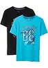 Lot de 2 T-shirts 100% coton, bonprix