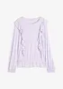 Blouse volantée en jersey, bonprix